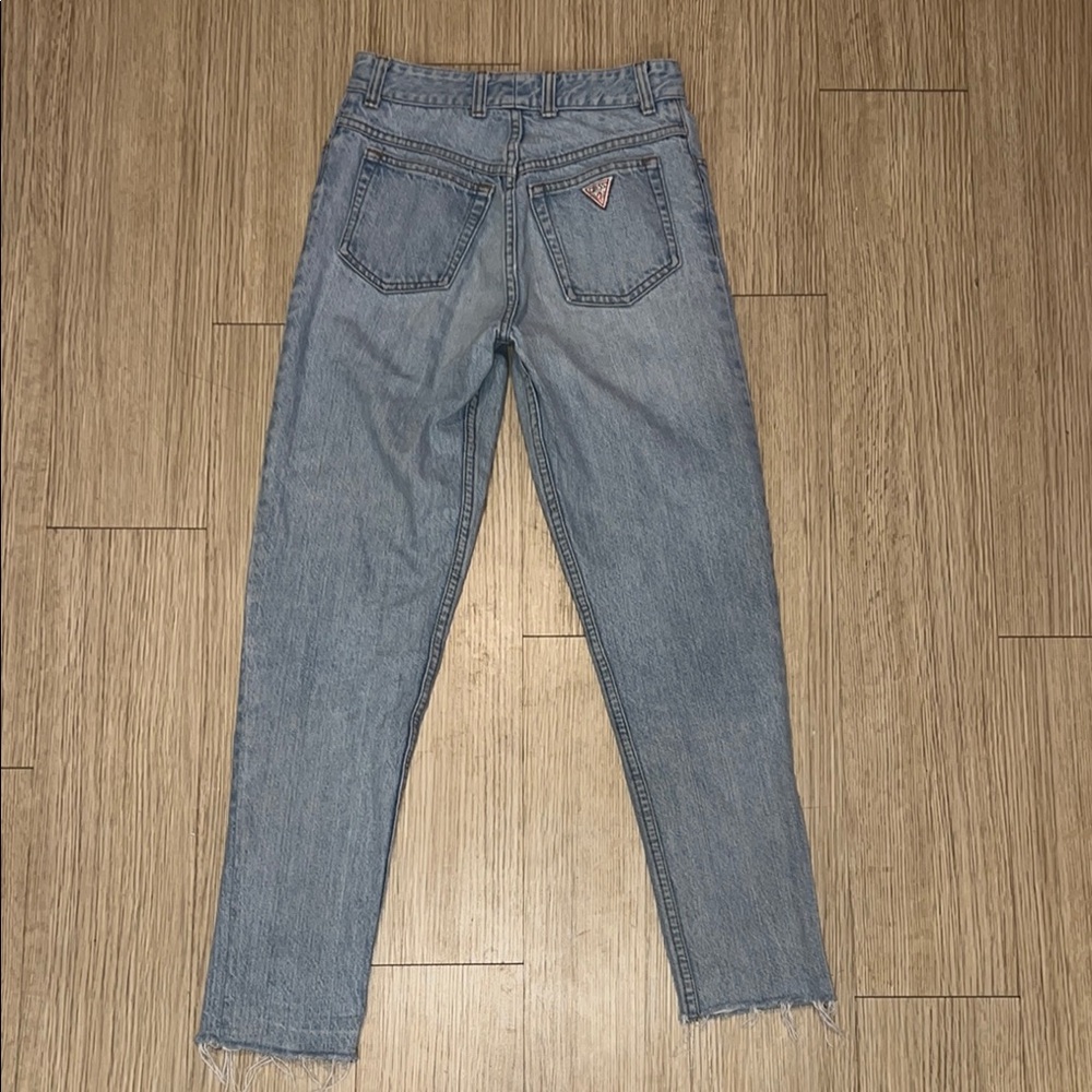 Y2K Guess Vintage Size 29 Classic Blue Denim Jeans - Picture 8 of 10